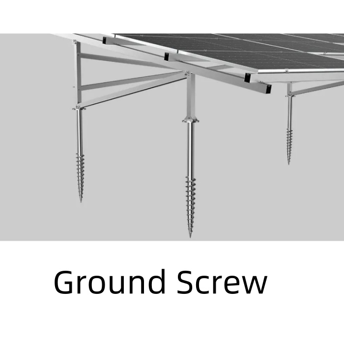 4 CONCRETE BASE OR GROUND SCREW MOUNTING