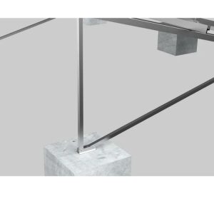 DOUBLE-ROW (4) DOUBLE-ROW TRIPOD BASE-BEAM-FREE RMIV GROUND MOUNTING BRACKETS